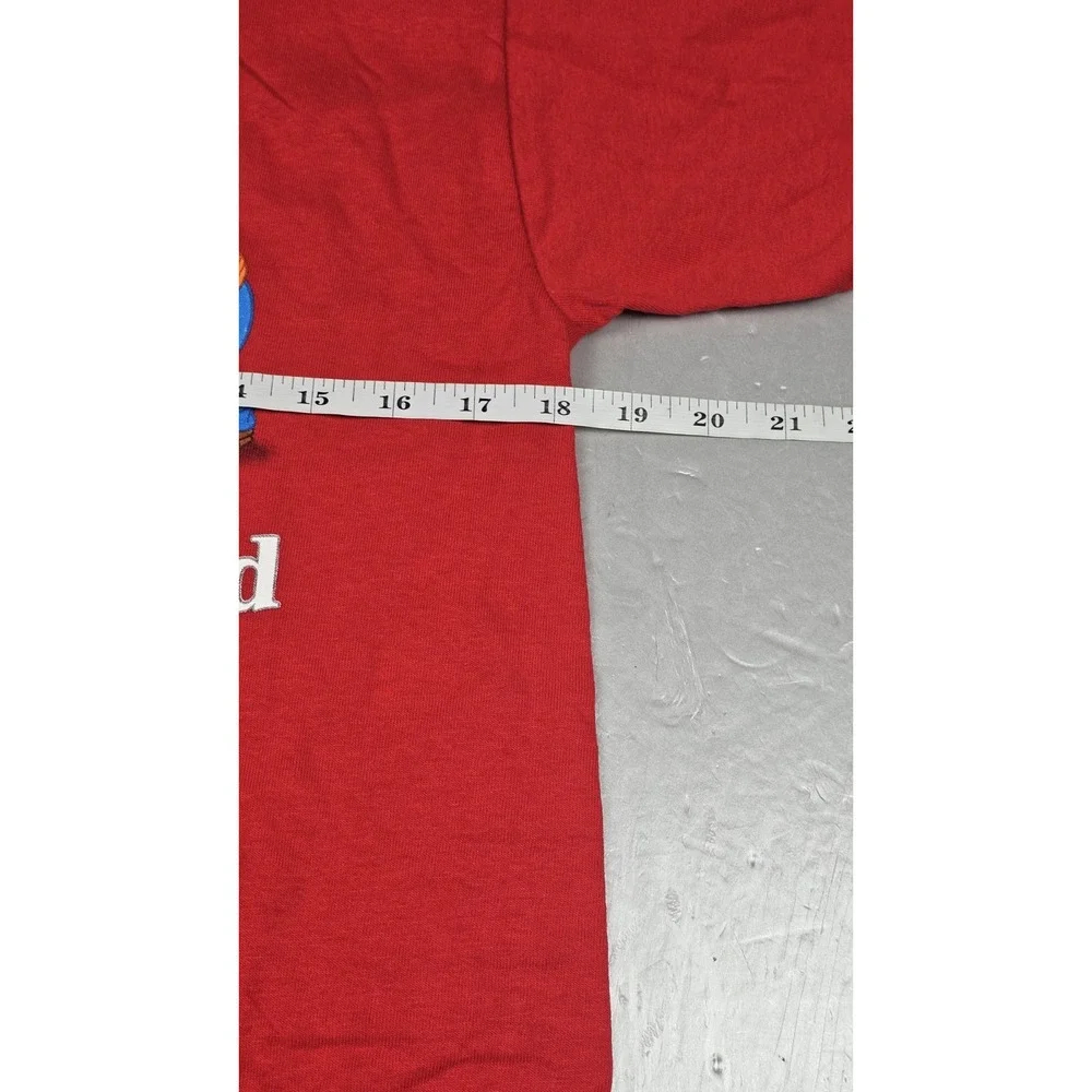 Disney T-Shirt Kids Large Vintage‎ 2000 New Year Red Mickey Goofy Donald Pluto
